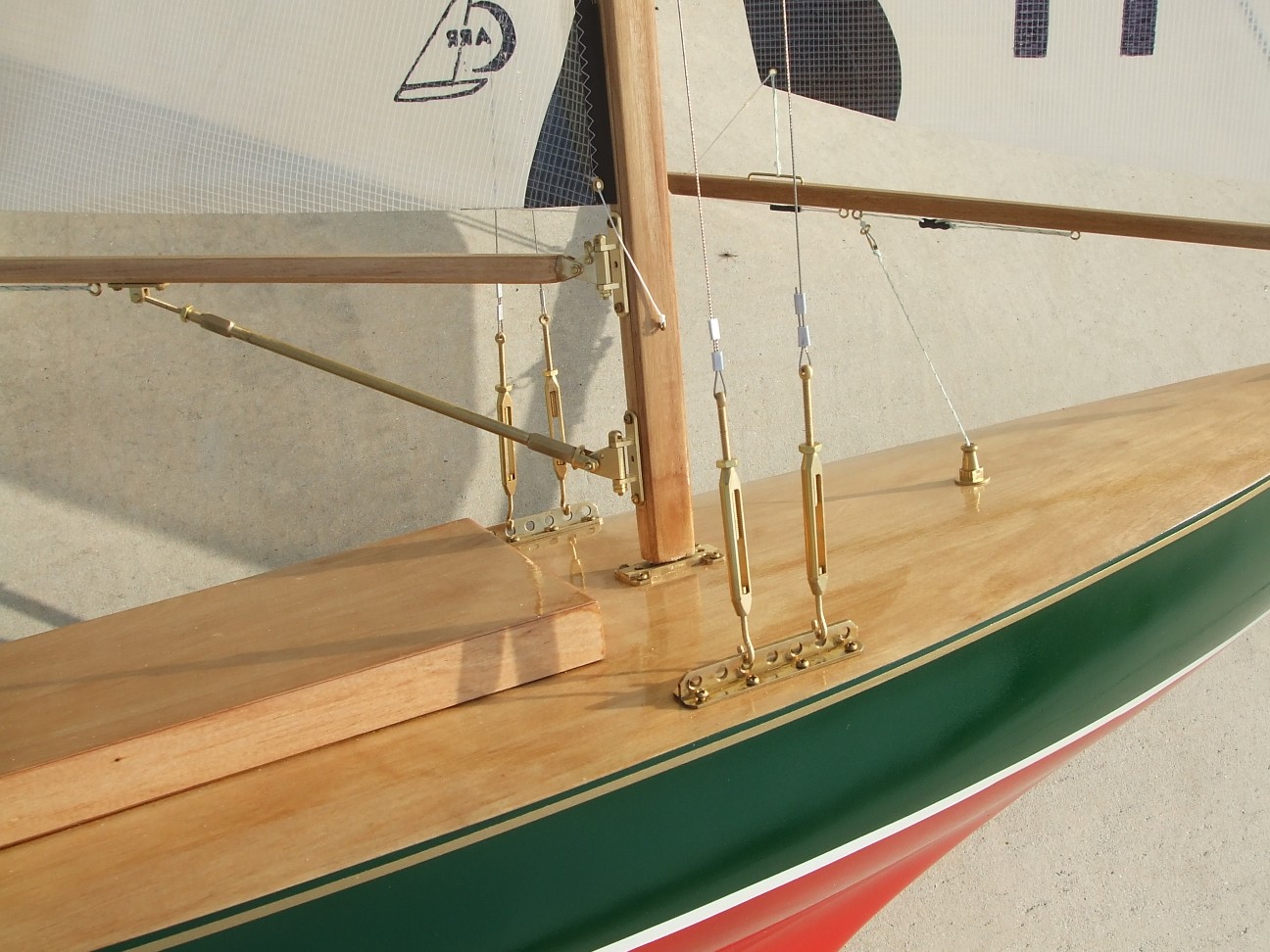 rc sailboat rigging hardware